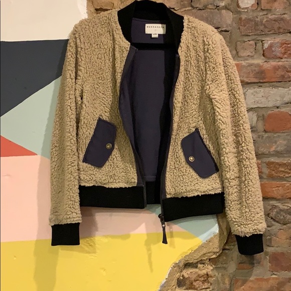 Anthropologie shearling bomber jacket - Picture 6 of 7